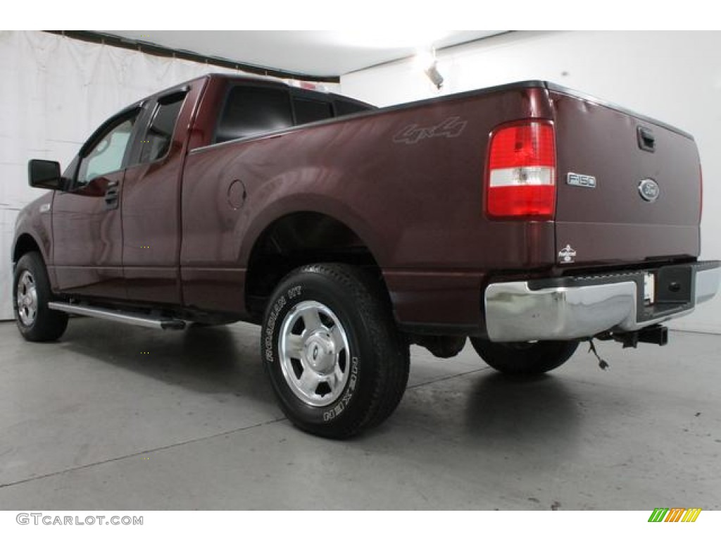 2005 F150 XL SuperCab 4x4 - Dark Toreador Red Metallic / Medium Flint Grey photo #10