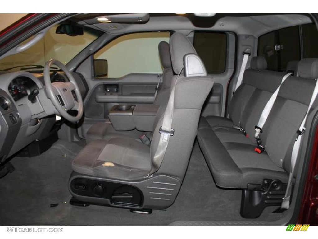 2005 F150 XL SuperCab 4x4 - Dark Toreador Red Metallic / Medium Flint Grey photo #24