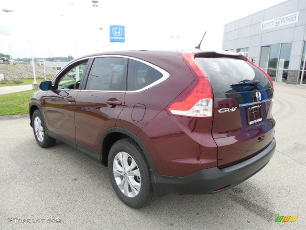 2013 CR-V EX AWD - Basque Red Pearl II / Gray photo #17
