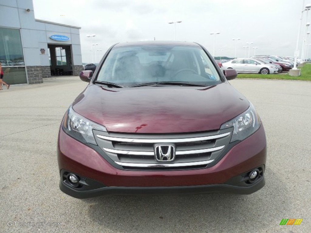 2013 CR-V EX AWD - Basque Red Pearl II / Gray photo #19