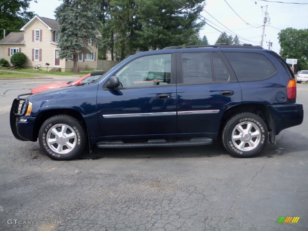 2007 Envoy SLE 4x4 - Midnight Blue Metallic / Light Gray photo #8