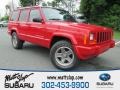 2000 Flame Red Jeep Cherokee Classic 4x4  photo #1