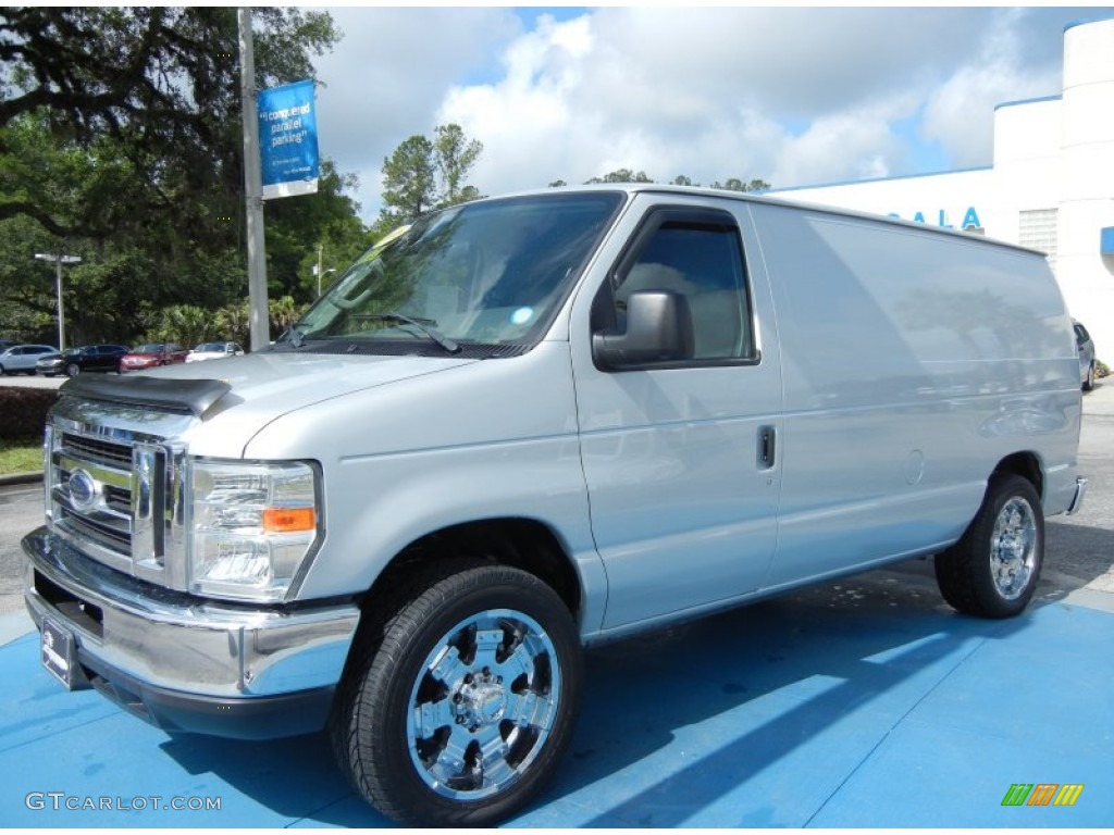 Silver Metallic Ford E Series Van