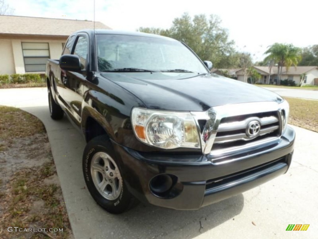2009 Tacoma Access Cab - Black Sand Pearl / Graphite Gray photo #1