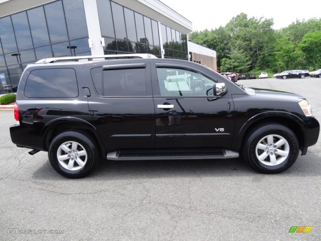 Galaxy Black 2008 Nissan Armada SE 4x4 Exterior Photo #82442466