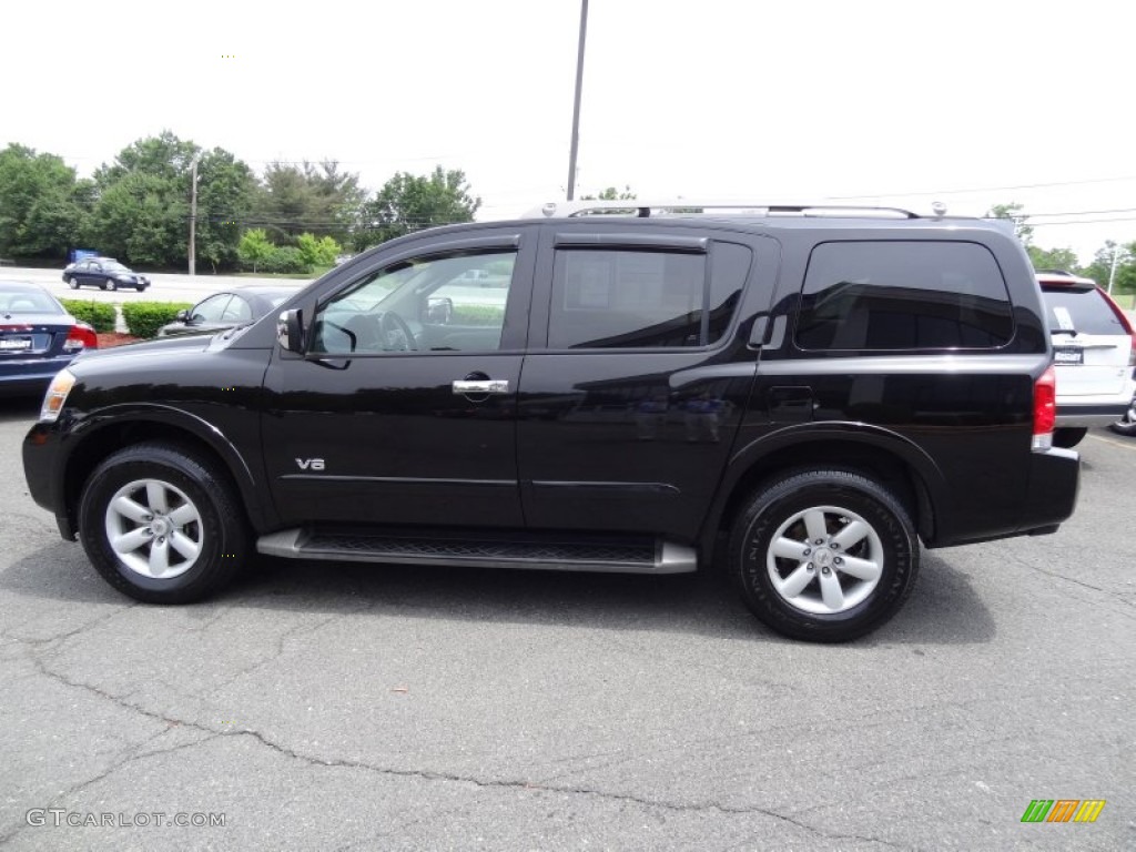 Galaxy Black 2008 Nissan Armada SE 4x4 Exterior Photo #82442508