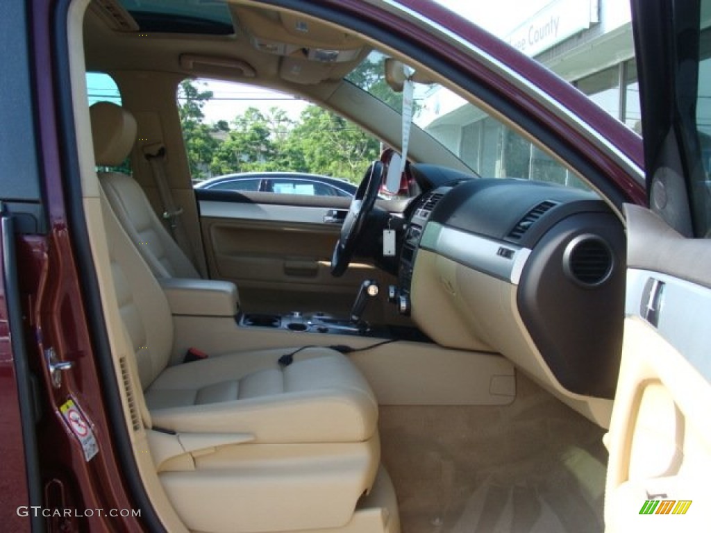 2008 Touareg 2 VR6 - Cranberry Red Metallic / Pure Beige photo #7