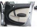 Gravity Polar Beige Leather 2012 Mini Cooper S Countryman All4 AWD Door Panel