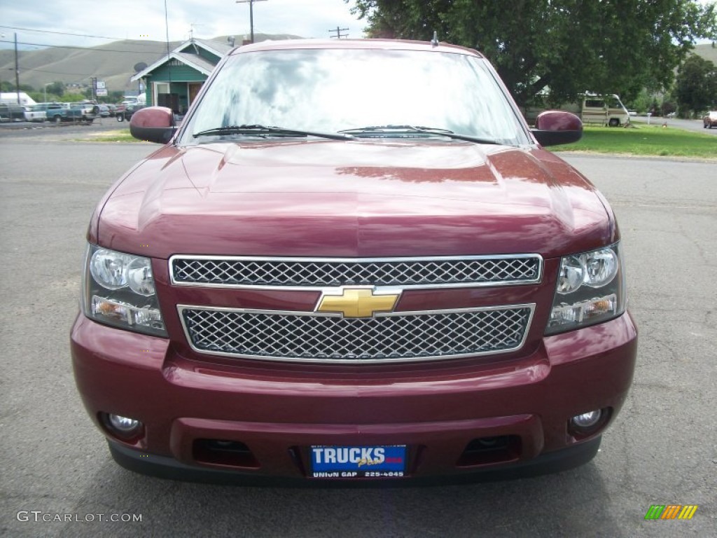 2008 Avalanche LT 4x4 - Deep Ruby Red Metallic / Dark Titanium/Light Titanium photo #6