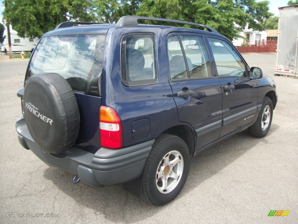 2000 Tracker 4WD Hard Top - Dark Blue Metallic / Medium Gray photo #2