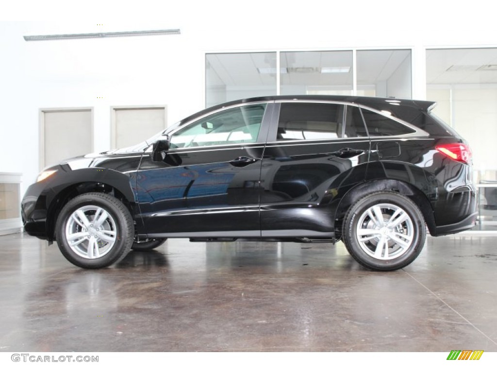 Crystal Black Pearl 2014 Acura RDX Standard RDX Model Exterior Photo #82443957