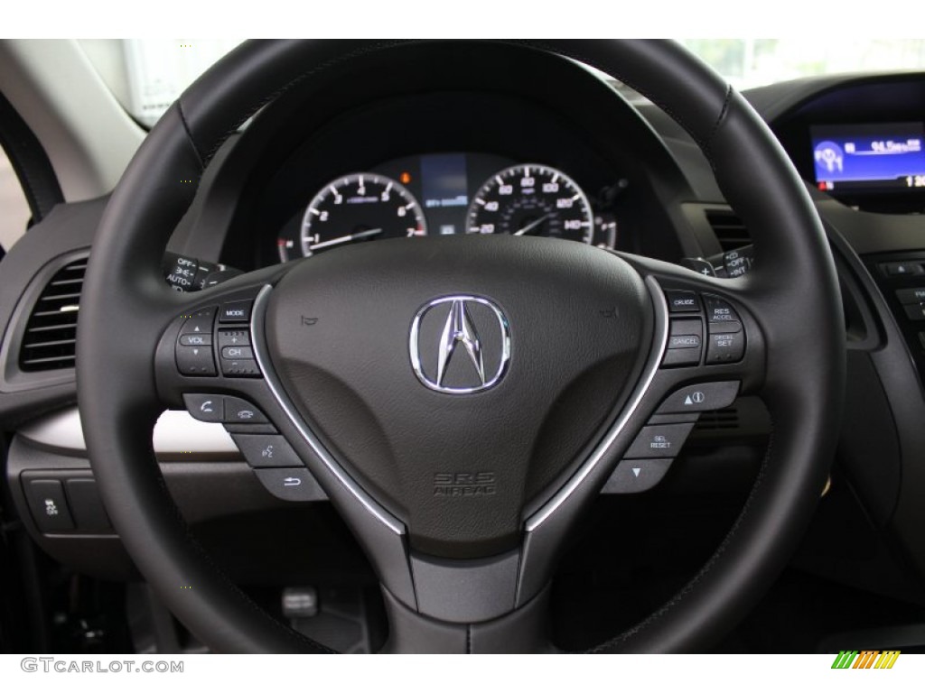 2014 Acura RDX Standard RDX Model Ebony Steering Wheel Photo #82444020