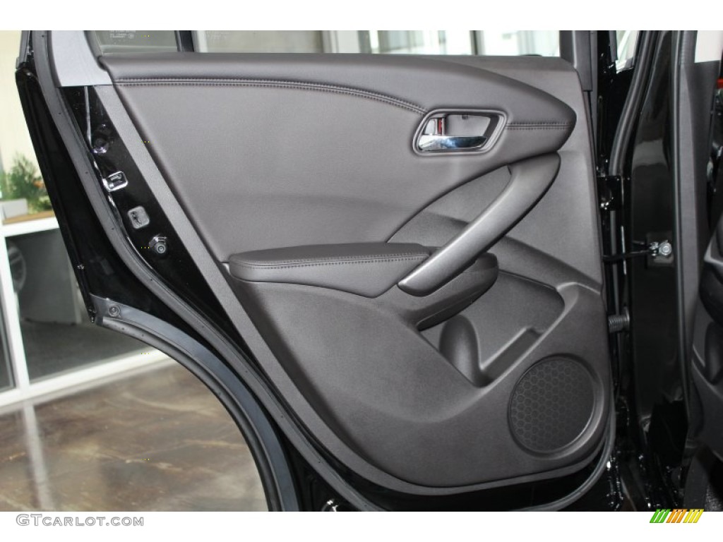 2014 Acura RDX Standard RDX Model Ebony Door Panel Photo #82444056