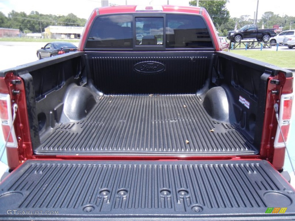 2013 F150 Lariat SuperCrew - Ruby Red Metallic / Adobe photo #4