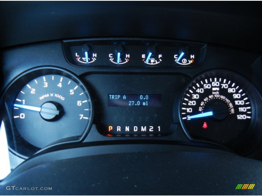 2013 Ford F150 XL SuperCrew Gauges Photo #82447663