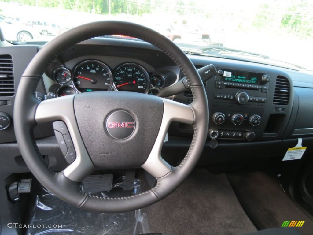 2013 GMC Sierra 2500HD SLE Extended Cab Ebony Dashboard Photo #82447892