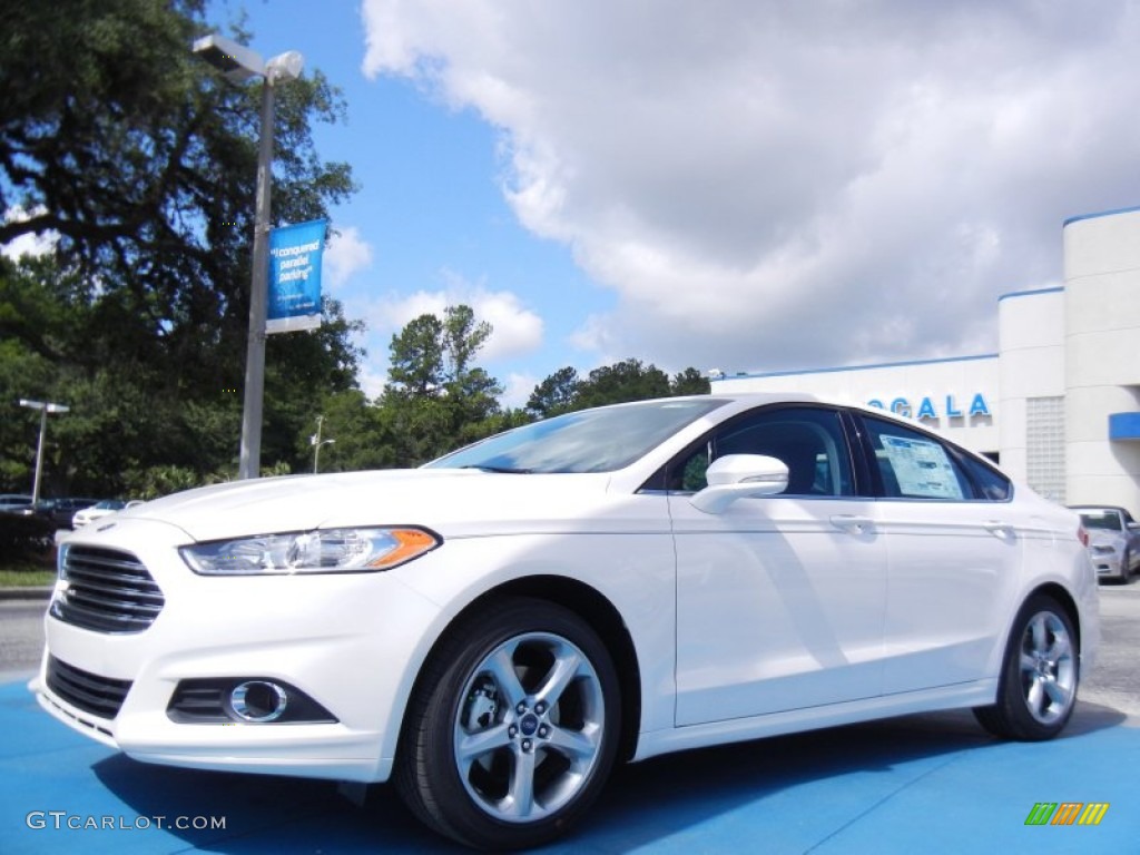 2013 Fusion SE - White Platinum Metallic Tri-coat / Charcoal Black photo #1