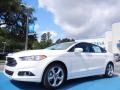 2013 White Platinum Metallic Tri-coat Ford Fusion SE  photo #1