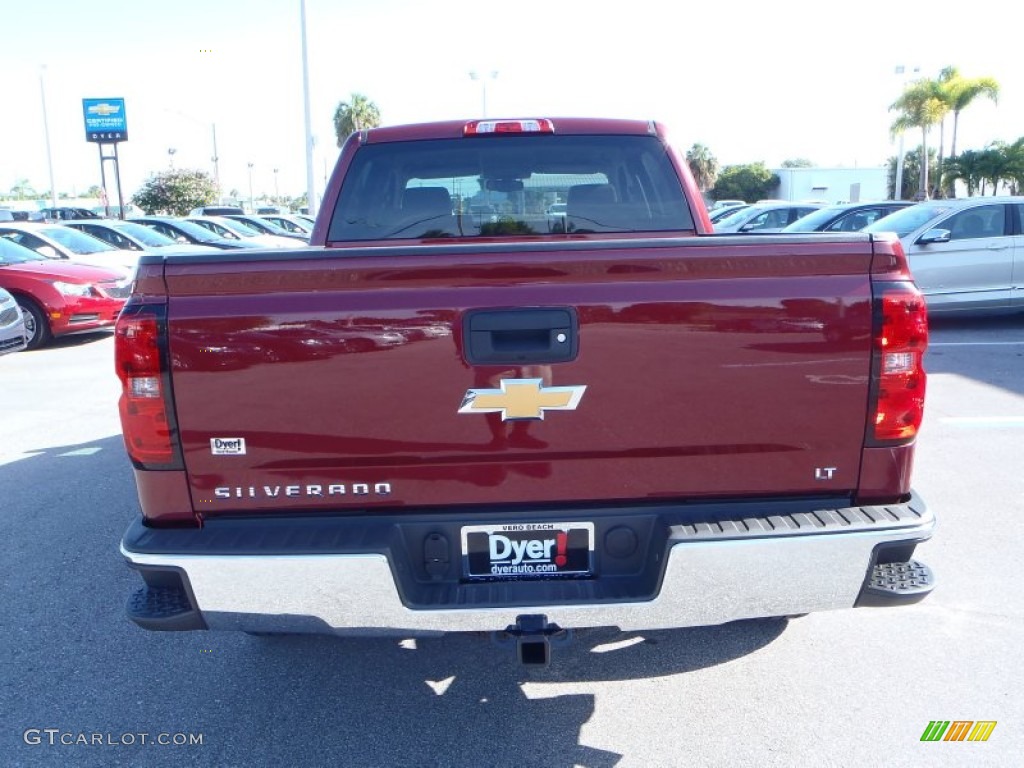 2014 Silverado 1500 LT Crew Cab - Deep Ruby Metallic / Cocoa/Dune photo #6