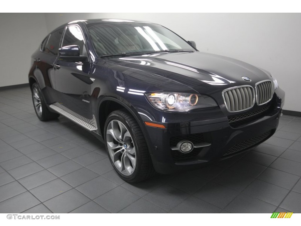 2011 X6 xDrive50i - Monaco Blue Metallic / Oyster photo #1