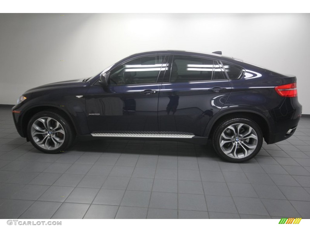 2011 X6 xDrive50i - Monaco Blue Metallic / Oyster photo #2