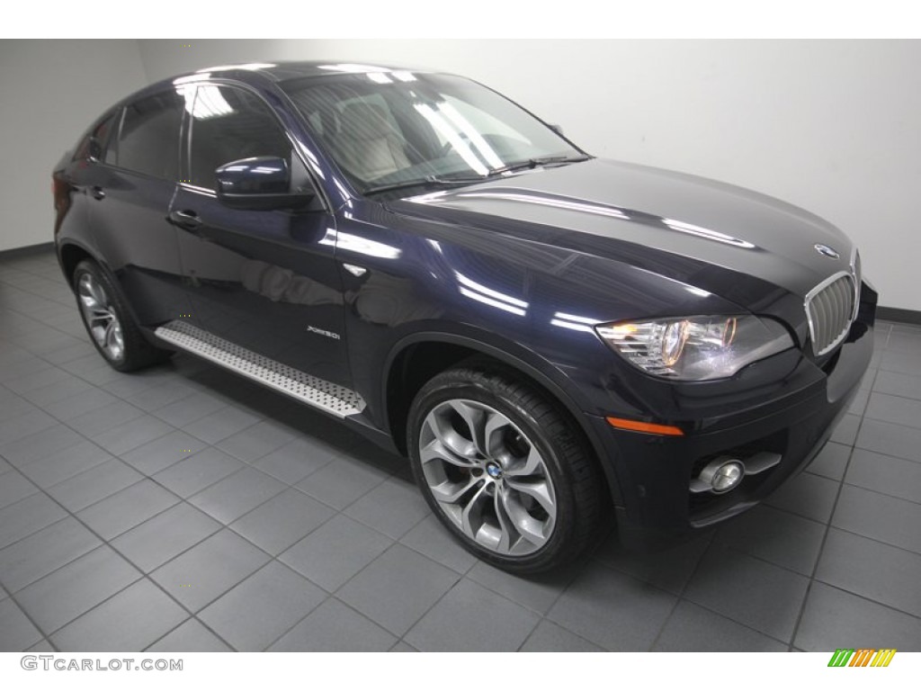2011 X6 xDrive50i - Monaco Blue Metallic / Oyster photo #8