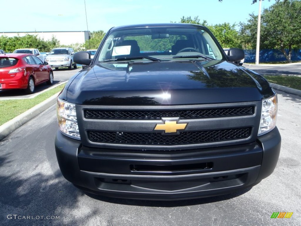 2013 Silverado 1500 Work Truck Extended Cab - Black / Dark Titanium photo #2