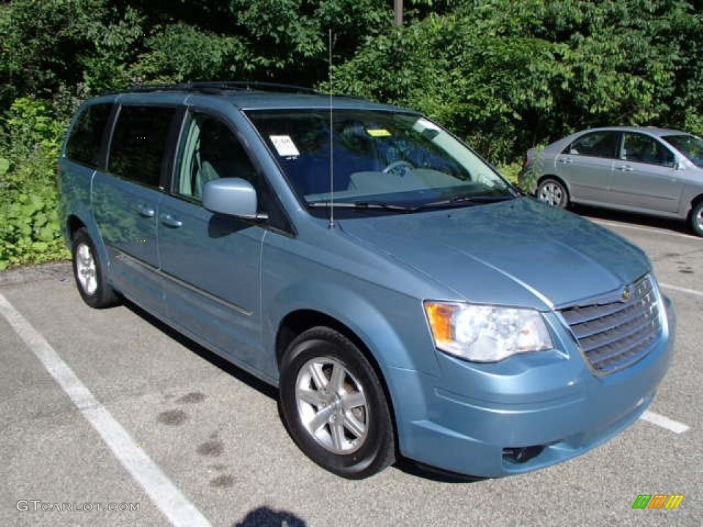Clearwater Blue Pearl 2009 Chrysler Town & Country Touring Exterior Photo #82449960