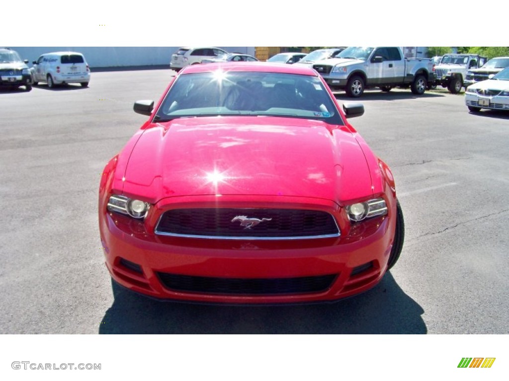 2013 Mustang V6 Coupe - Race Red / Charcoal Black photo #2