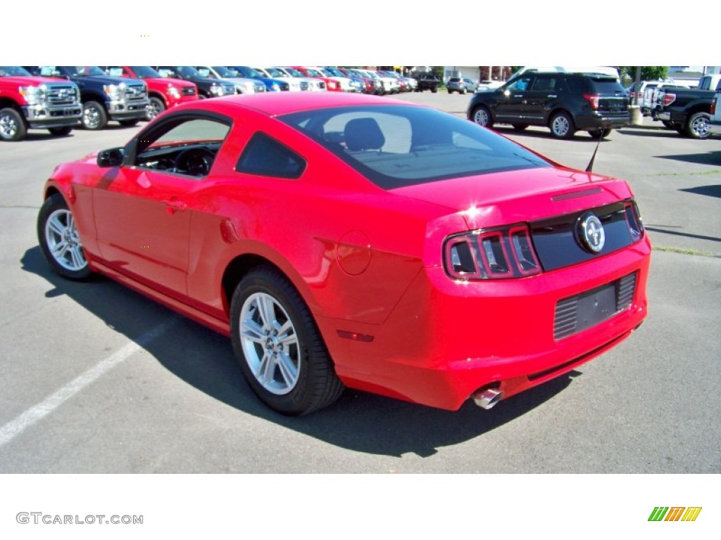 2013 Mustang V6 Coupe - Race Red / Charcoal Black photo #7