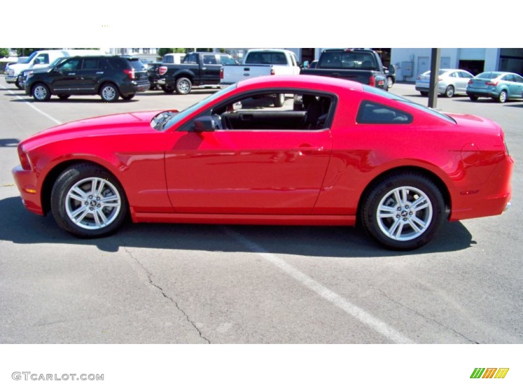 2013 Mustang V6 Coupe - Race Red / Charcoal Black photo #8