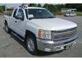 2013 Summit White Chevrolet Silverado 1500 LT Extended Cab 4x4  photo #1