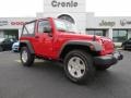 2013 Flame Red Jeep Wrangler Sport 4x4  photo #1