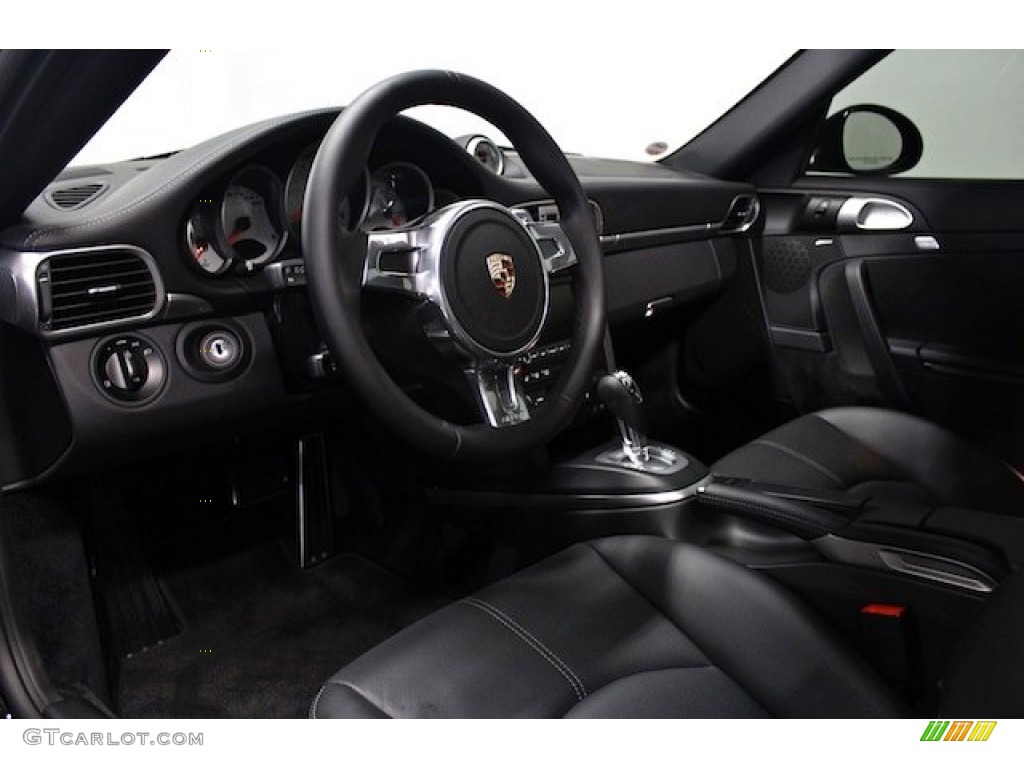 2011 Porsche 911 Turbo S Coupe Black Dashboard Photo #82451359