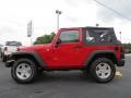 2013 Flame Red Jeep Wrangler Sport 4x4  photo #4