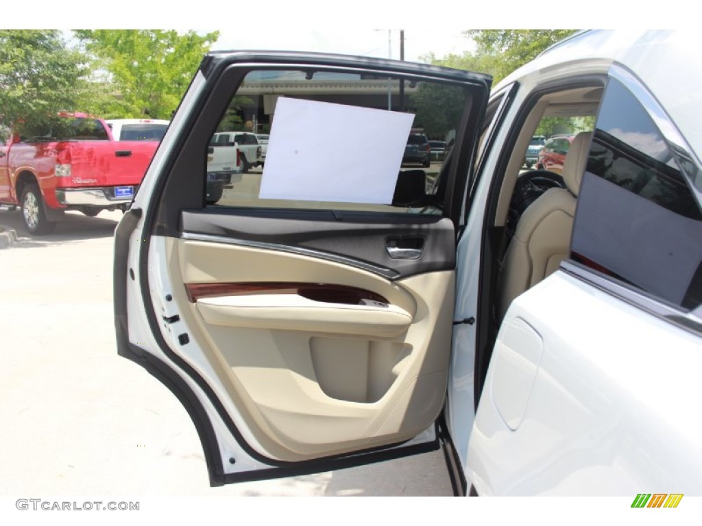 2014 Acura MDX SH-AWD Advance Parchment Door Panel Photo #82451633