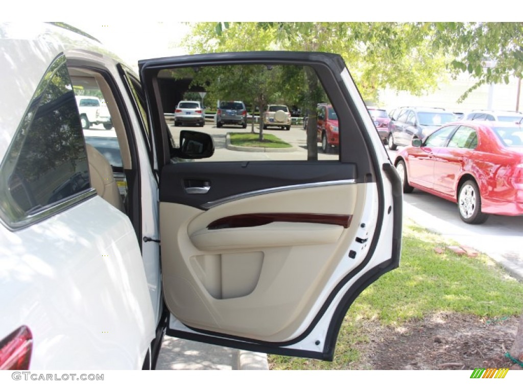 2014 Acura MDX SH-AWD Advance Parchment Door Panel Photo #82451680