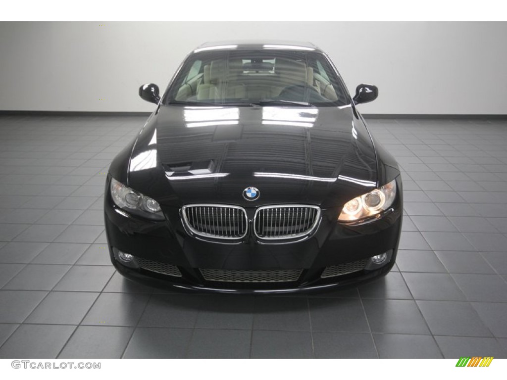 2010 3 Series 335i Convertible - Black Sapphire Metallic / Cream Beige photo #6