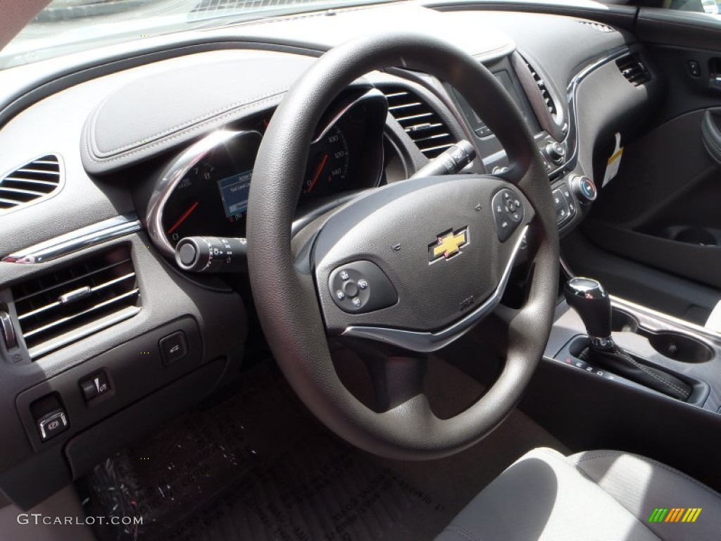 2014 Chevrolet Impala LS Jet Black/Dark Titanium Steering Wheel Photo #82452614