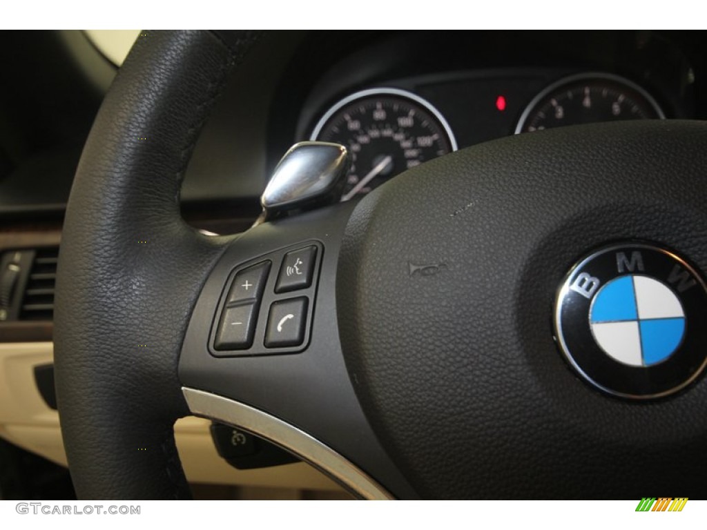 2010 3 Series 335i Convertible - Black Sapphire Metallic / Cream Beige photo #26