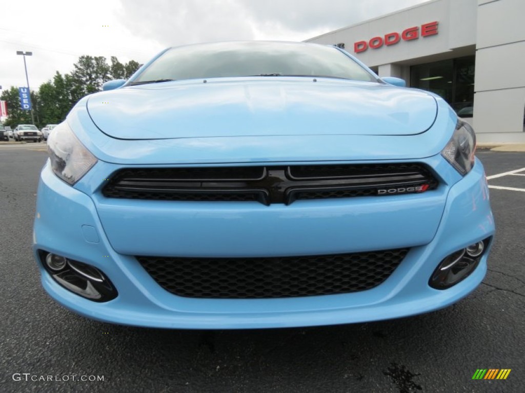 2013 Dart SXT - Laguna Blue / Black/Light Diesel Gray photo #2