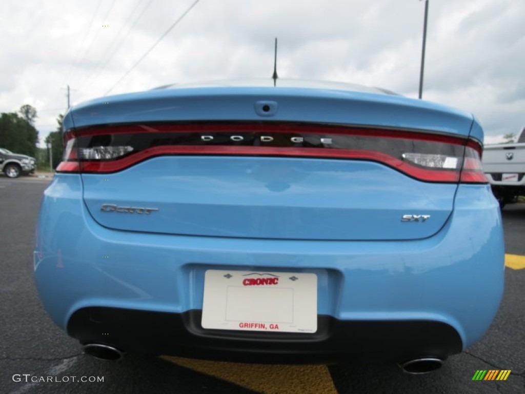 2013 Dart SXT - Laguna Blue / Black/Light Diesel Gray photo #6