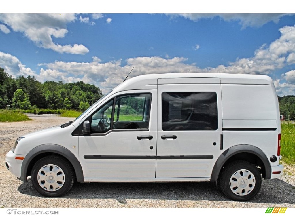 Frozen White 2011 Ford Transit Connect XLT Cargo Van Exterior Photo #82453505