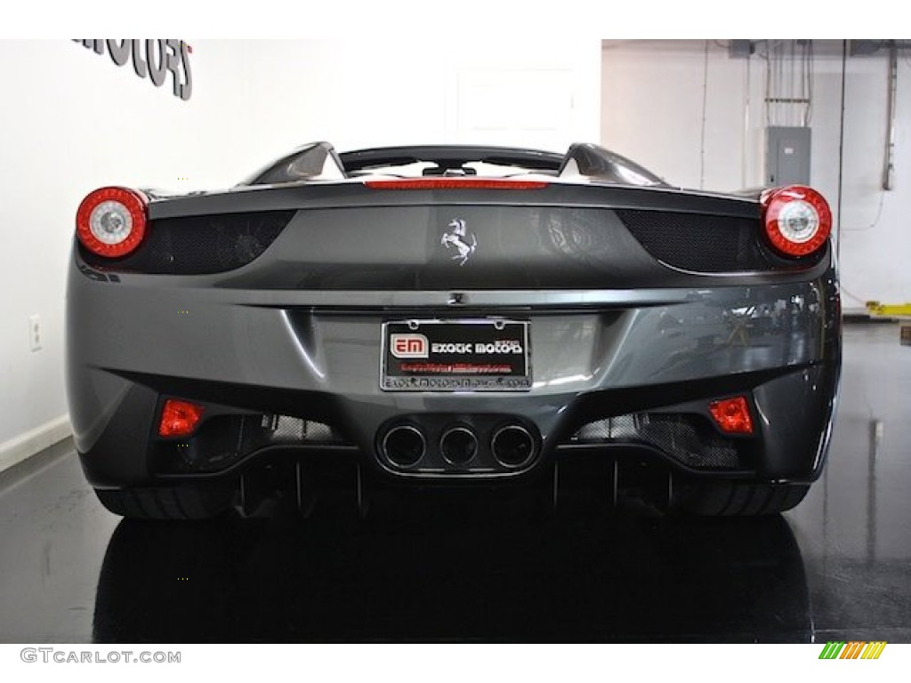 2013 458 Spider - Grigio Silverstone (Dark Grey Metallic) / Nero photo #14