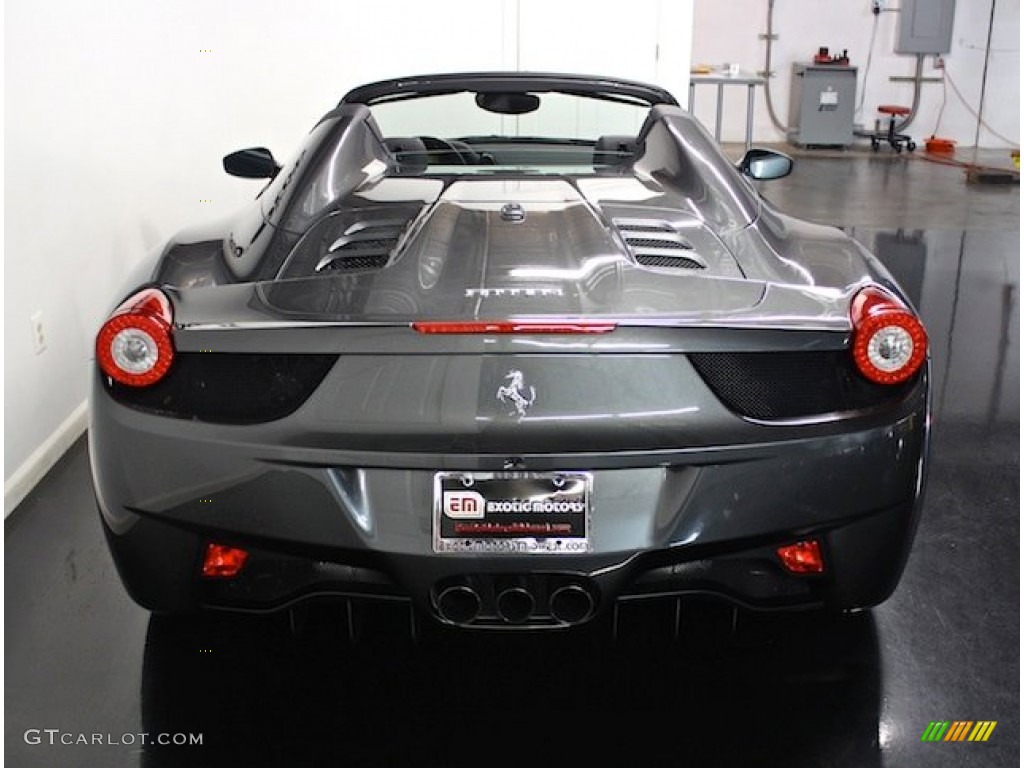 2013 458 Spider - Grigio Silverstone (Dark Grey Metallic) / Nero photo #16