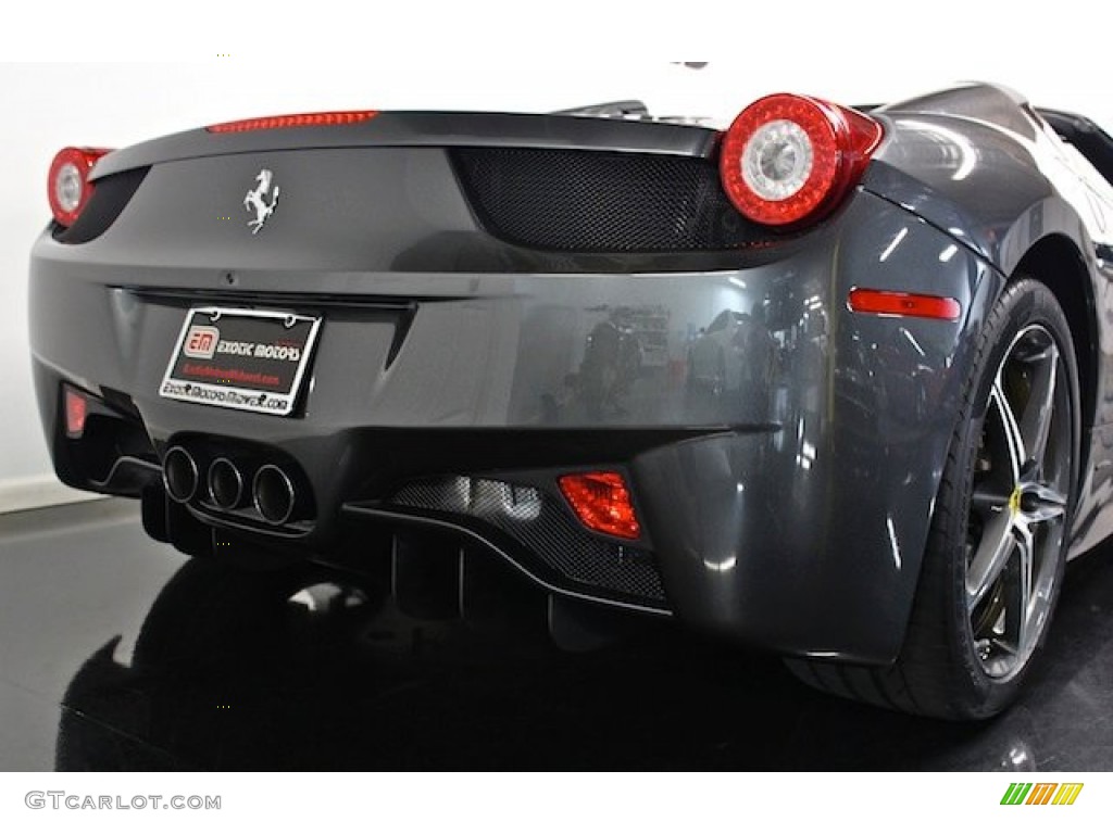 2013 458 Spider - Grigio Silverstone (Dark Grey Metallic) / Nero photo #22
