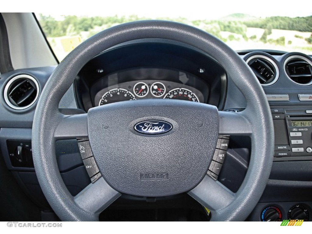 2011 Ford Transit Connect XLT Cargo Van Dark Grey Steering Wheel Photo #82453961