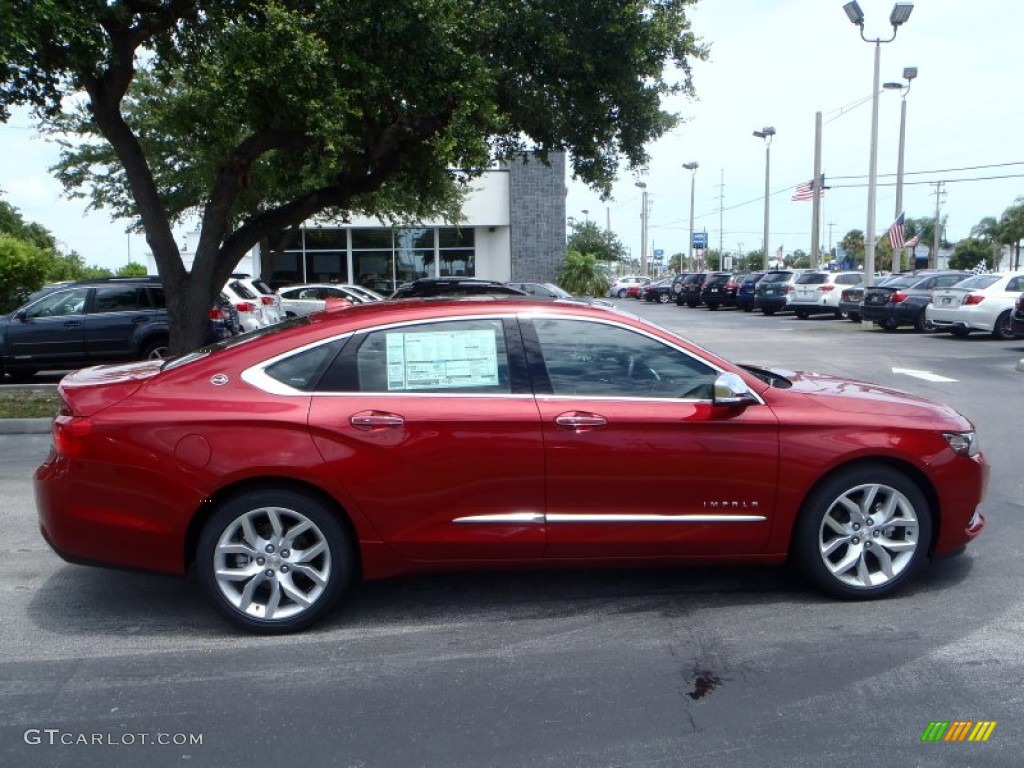 2014 Impala LTZ - Crystal Red Tintcoat / Jet Black photo #7