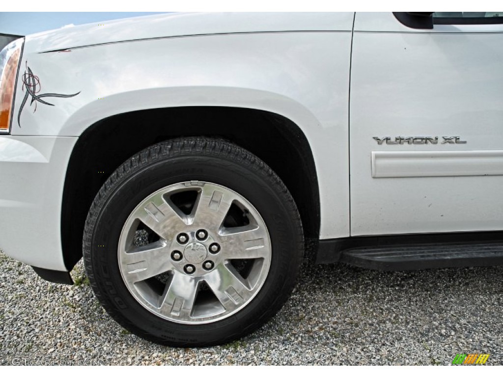 2010 Yukon XL SLT 4x4 - Summit White / Light Titanium photo #27