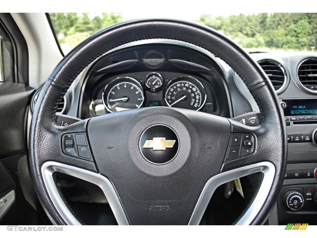 2012 Chevrolet Captiva Sport LS Black Steering Wheel Photo #82455343